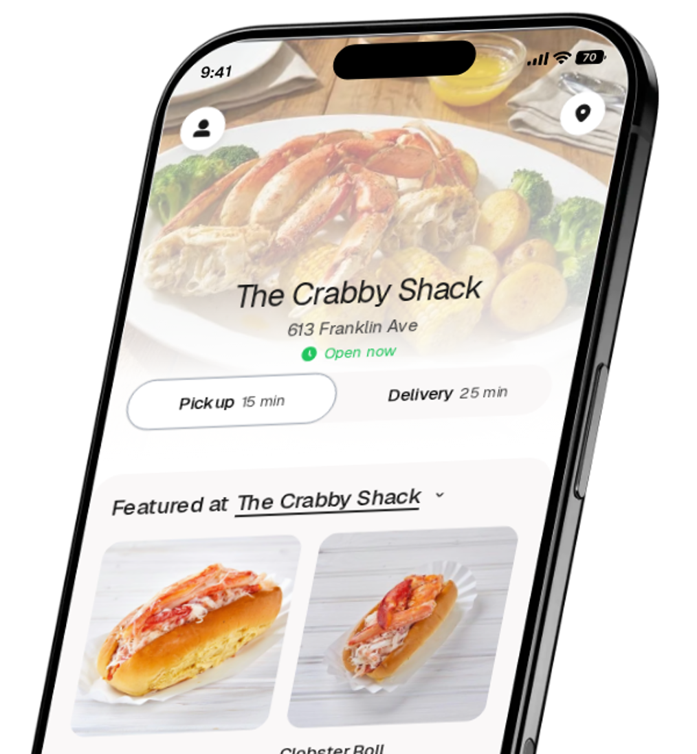 The Crabby Shack app preview