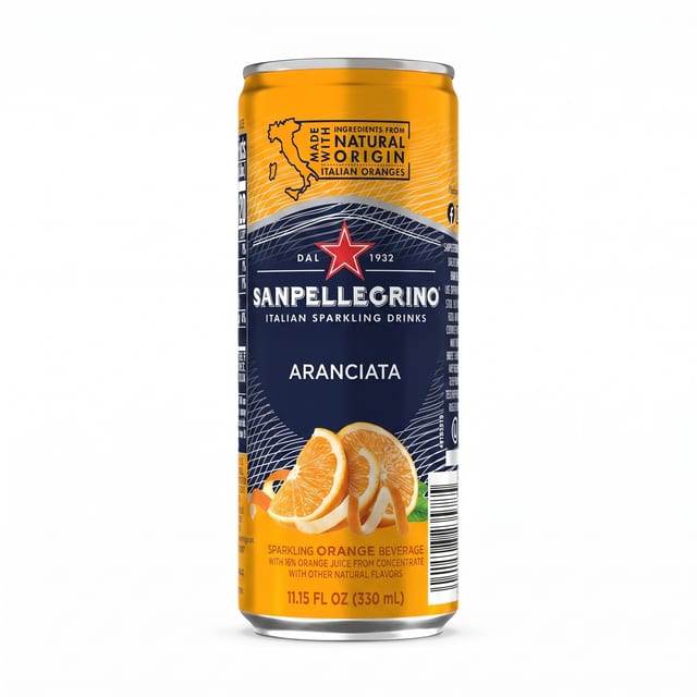 Orange Pellegrino Soda.