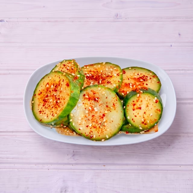 Marinated Cucumbers.