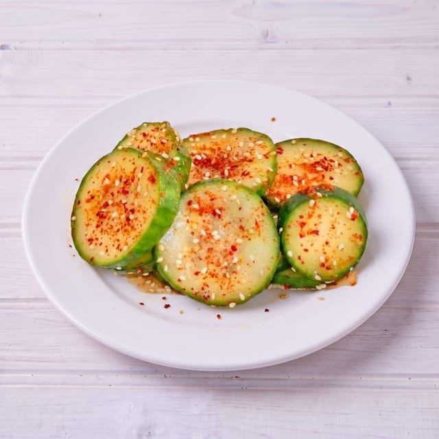 Marinated Cucumbers.