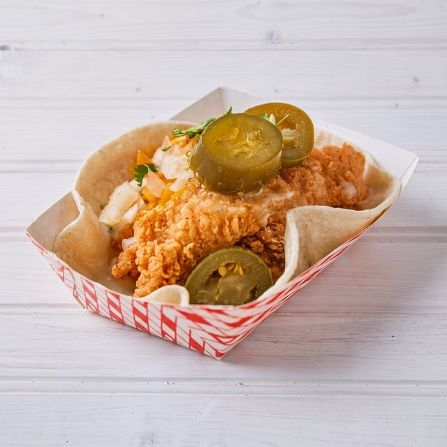 Fried Chicken Tacos.